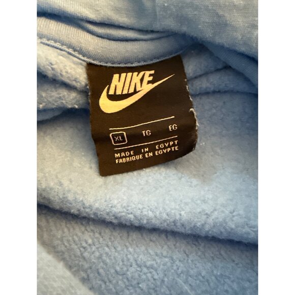 Nike Blue Graphic Hoodie XL 80% Cotton 20% Polyester With Kangaroo Pocket & Adju - Picture 4 of 11